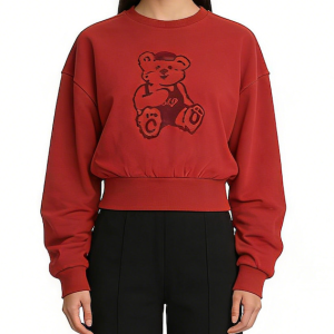 红色小熊卫衣